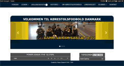 Desktop Screenshot of korestolsfodbold.dk