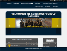 Tablet Screenshot of korestolsfodbold.dk